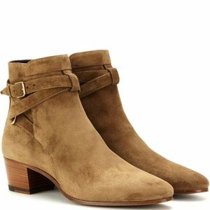 Saint Laurent brown suede boots